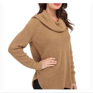 Michael Kors Tan Cowl Neck Sweater